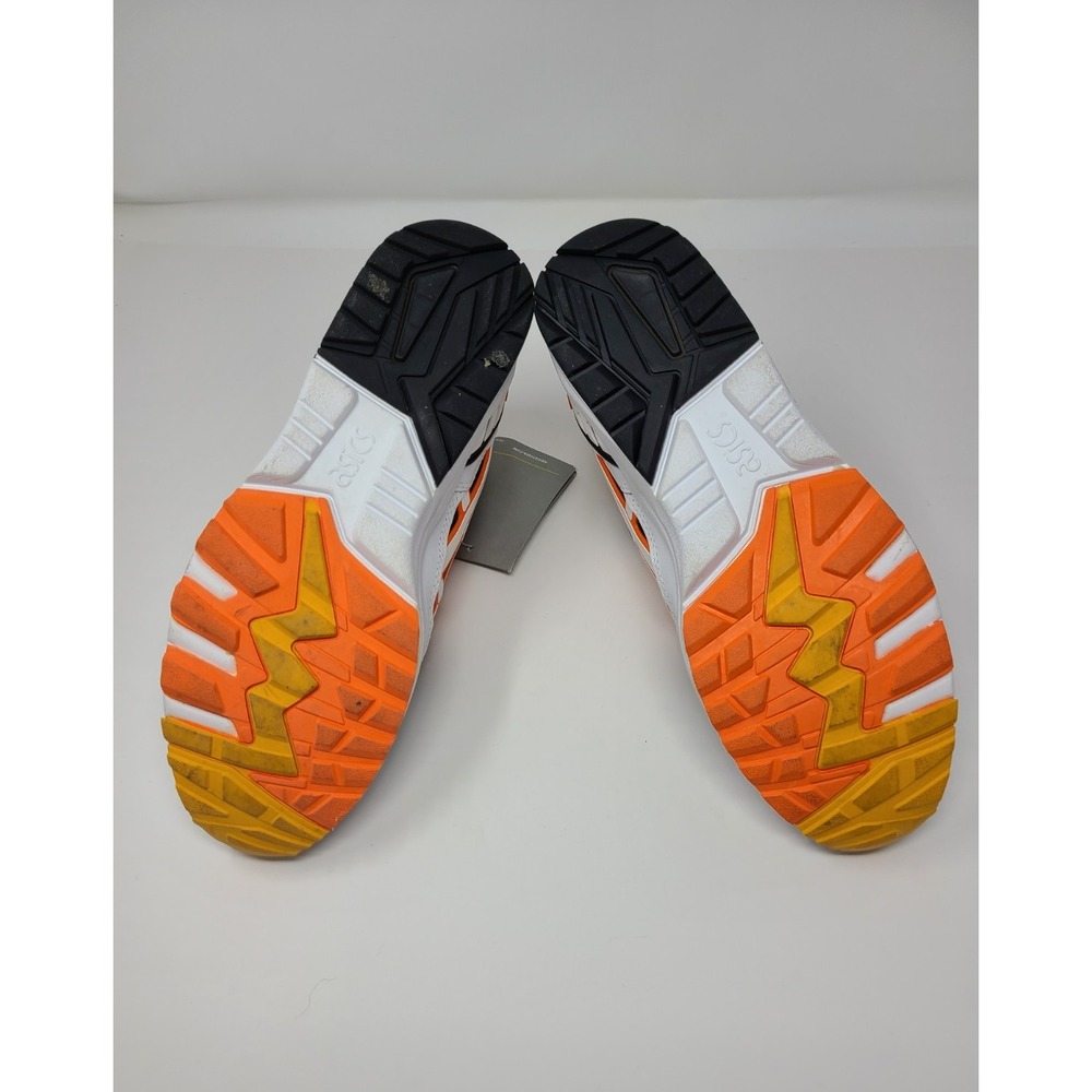 Asics Shoes Men 9.5 White Orange Gel Kayano Trainer Happy Chaos Sneaker 1191A200 - Picture 7 of 8